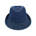 thumbnail image 2 of Epoch Hats Company  Cotton Denim Fedora Hat (Men), 2 of 4