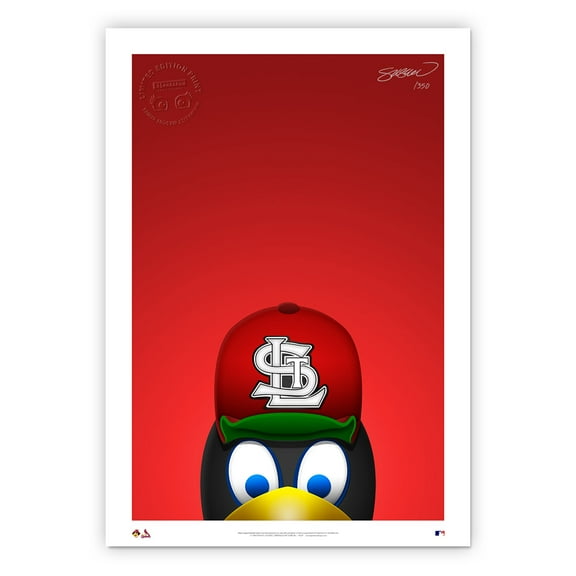 St. Louis Cardinals 14" x 20" Minimalist Fredbird Mascot Wall Art