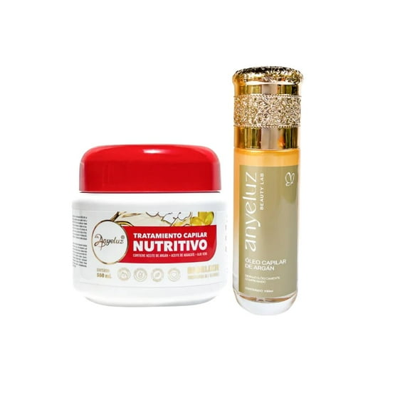 Anyeluz Tratamiento Capilar Nutritivo y Anyeluz Oleo Capilar de Argan (2 Pack)