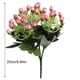 thumbnail image 2 of Artificial Rosa Ramo Simulación Decoración floral Oficina en casa Plástico Flor de rosa falsa, Rosa 2 piezas sidaley HA8203-03B, 2 of 6