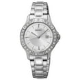 thumbnail image 1 of Seiko Women's SUR853 Crystal Silver Dial Stainless Steel Watch, 1 of 2