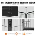 thumbnail image 6 of KFFKFF Canine Enclosure, 8 Panels Dog Playpen with Cover and Mat, 24 x 24 in Collapsible Metal Pet Activity Area, Indoor and Outdoor Canine Barrier with Door, Storage Bag, 6 of 9