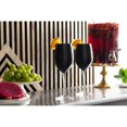 thumbnail image 2 of Majestic Gifts Inc. Glass Water/ Wine Goblets -Bold Black -18 Oz- Set/6, 2 of 5