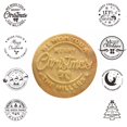 thumbnail image 1 of 2023 Sello de galleta de Feliz Navidad personalizado con su nombre de familia Diseño elevado en 3D para hornear sellos de galletas adecuados para fondant, glaseado, pasteles decorativos/pasta de azúca, 1 of 3