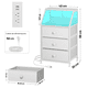 thumbnail image 3 of Buro Blanco para Recamara con Luces LED, 3 of 7