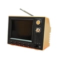 thumbnail image 3 of Casa de muñecas a escala 1:12, TV en miniatura, accesorio para sala de estar, regalo, centro de entretenimiento amarillo, 3 of 9
