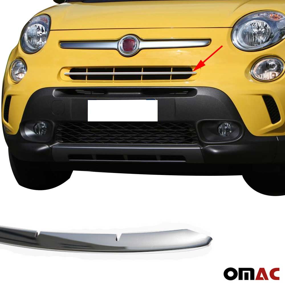 Fits Fiat 500L Trekking 20132017 Chrome Front Bumper Grille Cover Trim