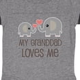 thumbnail image 3 of Inktastic Granddad Loves Me Grandchild Boys or Girls Baby Bodysuit, 3 of 4