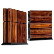 Skin Decal For Ps4 Playstation 4 Console / Red Deep Mahogany Wood Pattern
