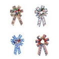 thumbnail image 6 of SUSHANG Patriotic Bows for Wreaths Large Burlap Red White Blue Stripe Stars Bow for 4th of July Independence Day Decor,Decorations Bunting Indoor Outdoor Decor and Patriotic Party, 6 of 8