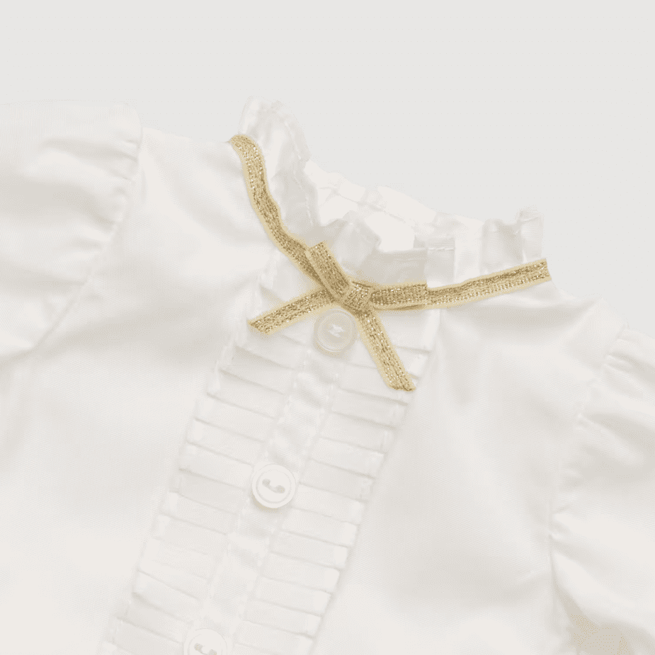 American Girl X Janie and Jack Ruffles and Ribbon Blouse for 18 inch Dolls