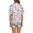 thumbnail image 3 of Bjutir Womens Pajamas Set Fashion Casual Easter Bunny 3D Print Short Pajamas Pajama Pantsuit Pink, 3 of 4
