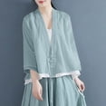 thumbnail image 1 of mfyjkho Tops Para Mujer, Camiseta De Tirantes De Verano Con Escote En V Tres Cuartos Para Mujer, Cómoda Y Regular Tops Y Blusas Para Mujer L, 1 of 4