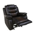 thumbnail image 6 of New Classic Furniture Nikko Leather Glider Recliner in Brown, 6 of 7