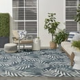 thumbnail image 3 of Nourison Garden Oasis Indoor/Outdoor Navy 8' x 10' Area Rug (8x10), 3 of 9