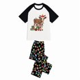 thumbnail image 5 of LuLiaMenton Matching Couples Christmas Pajamas Christmas Cow Short Sleeve Long Pants Set, 5 of 5