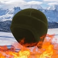 thumbnail image 2 of LowProfile Winter Beanie Hat Thermal Skull Cycling Running Under Helmets Windproof Cycle Cover Ears Cap Army Green, 2 of 5
