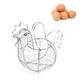 thumbnail image 3 of Cesta de alambre para almacenamiento de frutas, cesta para huevos en forma de pollo, para cocina casera, 3 of 8