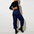 thumbnail image 4 of IYYVV Womens Sweat Pants with Pockets Elastic Waistband Petite Lounge Pants Baggy Sweatpants Solid Color Sweatpants Joggers Dark Blue L, 4 of 6