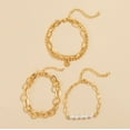 thumbnail image 2 of Womens Mens Bracelet Set Glossy Alloy Chain Bracelets Beautiful Ethnic Design Metal Hollow Elements Fashion Jewelry, 2 of 5