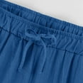 thumbnail image 4 of AherBiu Capri Pants for Women Straight Wide Leg Lightweight Drawstring High Waisted Summer Casual Loose Capris with Pockets, 4 of 7