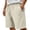 Beige, variant on Mens Casual Sweat Shorts Drawstring Summer Beach Stretch Quilted Shorts Workout Running Big and Tall Size XS-3XL Gray