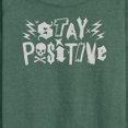thumbnail image 3 of Instant Message - Stay Positive Punk  - Women's Lightweight French Terry Long Sleeve Shirt, 3 of 6