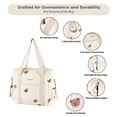 thumbnail image 3 of GOBABYMART Bolsa de pañales grande, Bolsa de maternidad, Bolsa de pañales de viaje, Bolsa de bebé multifunción, Bolsas de pañales para bebés, Bolsa de mensajero (Mediana - Osos), 3 of 5