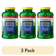 (3 pack) Spring Valley Triple Strength Glucosamine Chondroitin Dietary Supplement Tablets for Joint Health, 340 Count