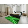 thumbnail image 5 of Ahgly Company Machine Washable Indoor Square Transitional Green Area Rugs, 4' Square, 5 of 7