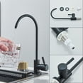 thumbnail image 4 of Matte Gray Stainless Steel Kitchen Sink Set Single Large Bowl Pull Out Mixer Taps Waste Kit 23.64inch Stainless Steel Kitchen Sink Set Single Large Bowl Pull Out Mixer Taps Waste Kit 23.64inch, 4 of 11