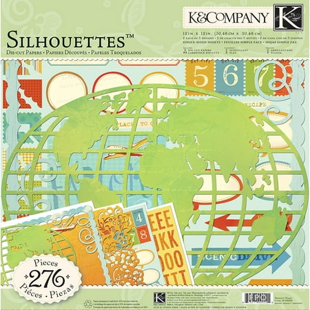 - K&Company Brenda Walton Around the World 12-by-12-Inch Silhouette and Die-Cut Pack, Die-cut details for quick, beautiful layering By KCompany,USA