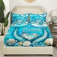 thumbnail image 3 of Erosebridal Mermaid Tail Twin Sheet Sets, Dreamy Princess Bed Sheets Twin, Ocean Theme Bedding Twin Size, Super Cozy Room Decor, 3 Pieces, 3 of 7
