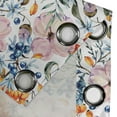 thumbnail image 4 of Ambesonne Floral Grommet Curtain, Bohemian Garden Branches Art, 50"x63", Rose Orange and Slate Blue, 4 of 5