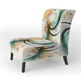 thumbnail image 3 of Designart "Spiral Pattern" Upholstered Modern & Contemporary Accent Chair and Abstract Arm Chair - Multiple Color & Pattern, 3 of 7