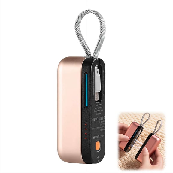 2-in-1 Hand Warmers Rechargeable, Portable Split-Magne-tic Electric Hand Warmer with 4 Levels, Power Bank, Gifts for Christmas, Birthday, Winter Hunting Camping