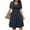 B160 Dark Blue plus size summer dresses clearance under $5, variant on Summer Dresses for Women under $10! Xqxayjr Plus Size Casual Dresses for Women High Waist Wrap V Neck Dresses Short Sleeve A-line Swing Flowy Church Work acation Beach Dresses