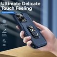 thumbnail image 6 of for iPhone 11 Pro Max Case, Slim Fit Military Grade Shockproof Case for iPhone 11 Pro Max with Ring Holder Kickstand Support Car Mount Magnetic Rugged PC Protective Phone Case,Blue, 6 of 10
