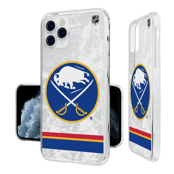 Buffalo Sabres iPhone Stripe Clear Ice Case