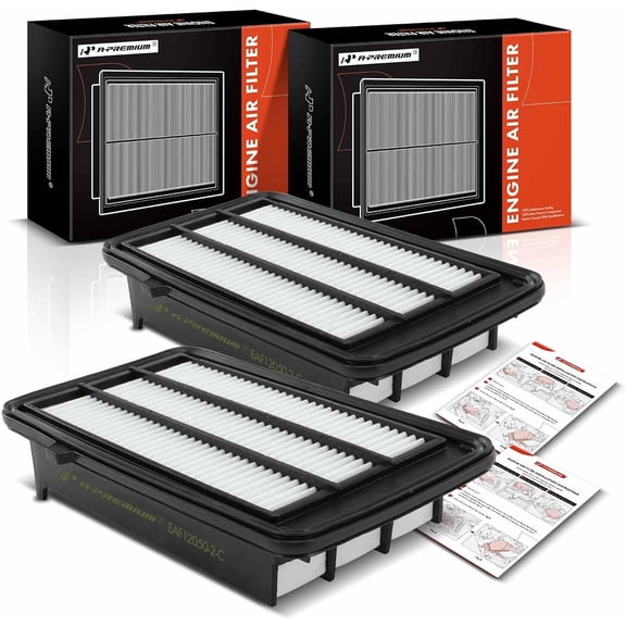 A-Premium 2-PC Engine Air Filter Compatible with Honda Models - Civic 2016 2017 2018 2019 2020 2021, CR-V 2017 2018 2019 2020 2021 2022 2023-1.5L L4 Engine