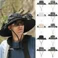 thumbnail image 2 of BRANROY Solar Powered Fan Hat for Men Women - UPF 50+ Wide Brim Sun Hat, Fan Hat with 2 Fans, Bucket Hat Style for Outdoor Fishing Beach,A, 2 of 4