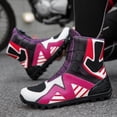 thumbnail image 4 of Botas De Moto Y Zapatos De Moto Para Todas Las Estaciones Para Hombre Y Mujer,Rosa negra roja,46, 4 of 14