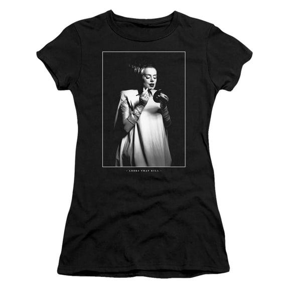 Universal Monsters Looks That KilLong S/S Junior Women's T-Shirt Sheer Black