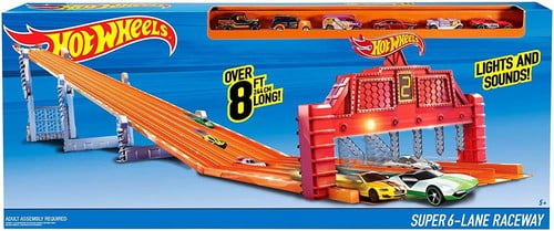 hot wheels 6 lane elimination race