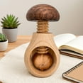 thumbnail image 4 of Wooden Mushroom Shaped Walnut Wood Clip, Wooden Mushroom Nutcracker Tool, Walnut Cracking Tool, Chestnut Peeler Manual Nut Cracking Tools for Walnuts, Hazelnuts, Pecans, Chestnut(2PCS), 4 of 8