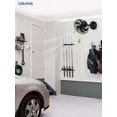 thumbnail image 7 of Lokivas 16in Wall Mount Fan with Remote Control, Small Reversible Fan with Plug in Cord, 6 Speed, Adjustable Tilt, for Garage, Gym, Black, 7 of 7