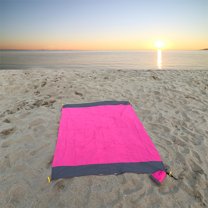 Beach Blanket Sandproof, Waterproof Portable Picnic Mat, Travel Camping Hiking, Lightweight Beach Essentials Family Water Resistant Mat Nylon, 55"x78.7"