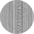 thumbnail image 1 of Ahgly Company Indoor Round Abstract Gray Modern Area Rugs, 5' Round, 1 of 4