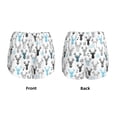 thumbnail image 3 of Vsdgher Winter Art Blue and Black Moose Athletic Shorts for Women, Women's Running Double Layer Shorts, High Waisted Yoga Shorts, Workout Athletic Shorts-Medium, 3 of 7