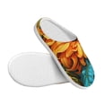 thumbnail image 3 of KLL Deep Yellow Colorful Sunflower Pattern Adult Unisex Cozy Slippers,Fuzzy Slip-on Slippers TPR Sole Slippers Comfort Plush Home Footwear for Indoor & Outdoor-35/36, 3 of 7